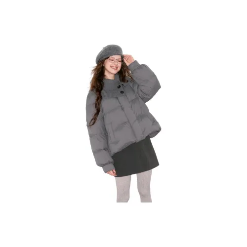 3COLOUR Elephant Gray Women's Down Jackets