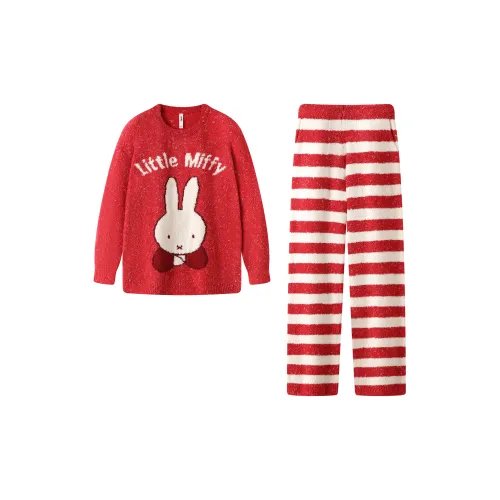 Gongdie Красный Heather Женские Пижамные комплекты