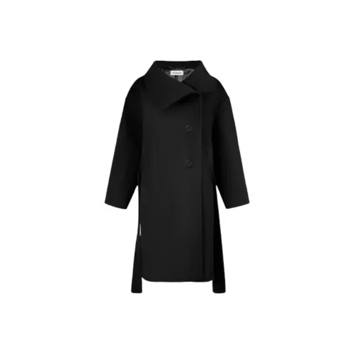 Ann Demeulemeester Черное Женское Пальто