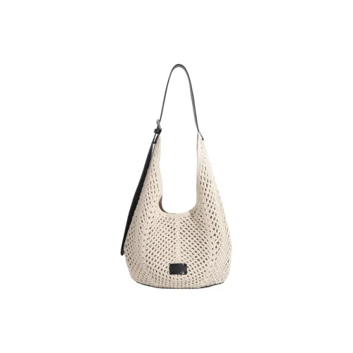 Pivsnu Linen Shoulder Bag Women's Ecru Пивсну Лен Яйцевидная Сумка Женская Экрю