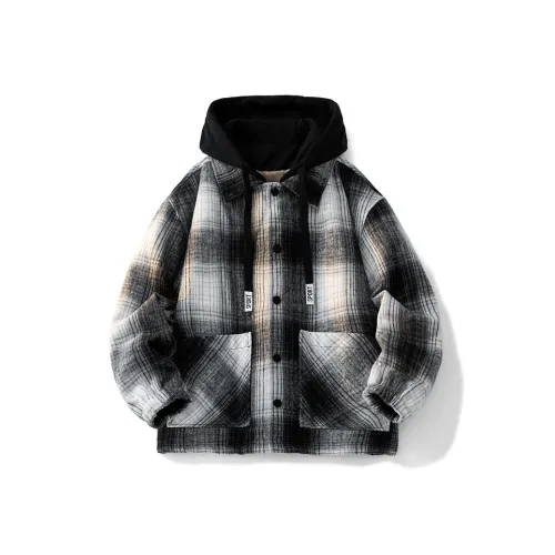 Playboy Черный Белый Клетчатый Мужская Куртка