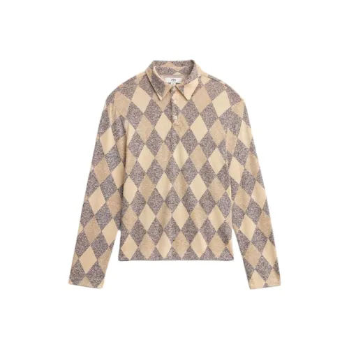 ZARA Бежевый Мужской Поло