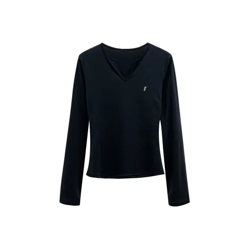 MIMIZI Черный топ Женские T-рубашки