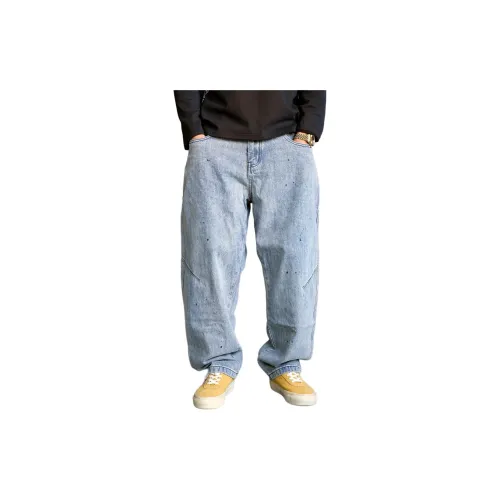 ZHANDASHUAI Blue Men's Jeans ZHANDASHUAI Синий Мужской Джинсы