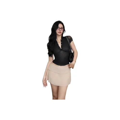 RDRE Черные Женские T-рубашки