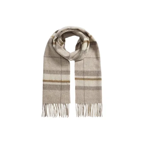 VANESSA HOGAN 100% шерсть Вязаные шарфы Унисекс Теплый серый Серый синий