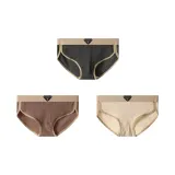 [100% cotton, Breathable] Темный кофейный + Светлый кофейный + Абрикос (3 упаковки)