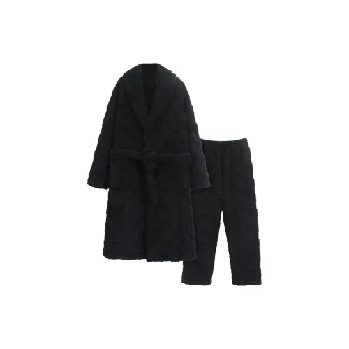 MADALLO Черный Мужской Халат для ванной