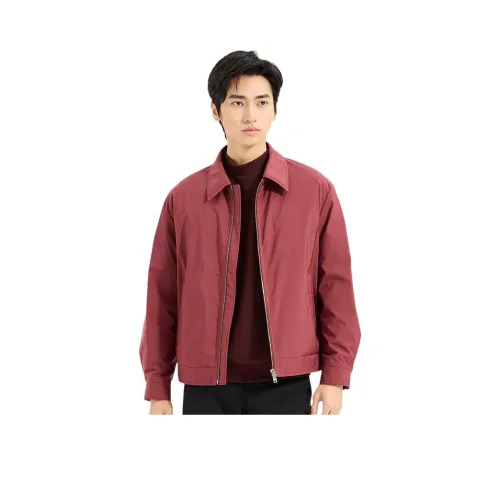 LESS IS MORE Бургунди Мужские Пуховики