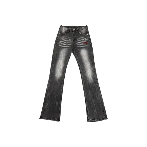 POSIYING Черный С подарками Съемный Застежка-липучка Унисекс Джинсы