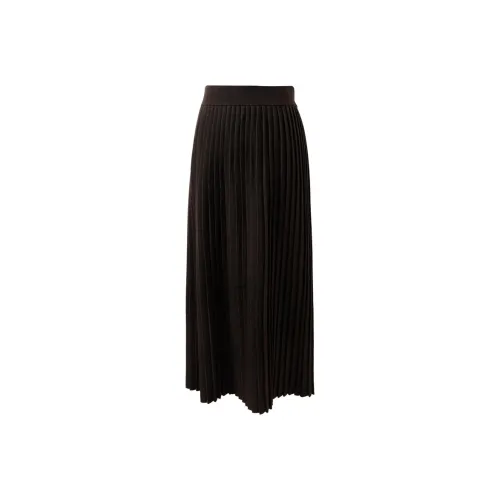 3COLOUR Фундуковый Коричневый Женские Повседневные Длинные Юбки