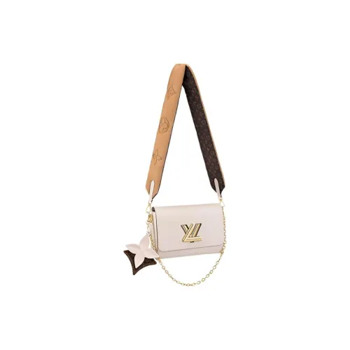 LOUIS VUITTON Twist Epi GRAIN LEATHER Twist Сумка Сумка через плечо Средняя Женская Вишневый цветок Розовый