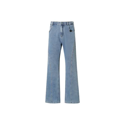 FASTFISH Винтажные синие унисекс повседневные штаны