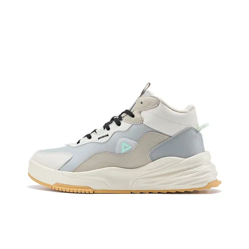 PEAK Magic Bullets Хлопок Обувь Высокий Верх Белый Серый Женский