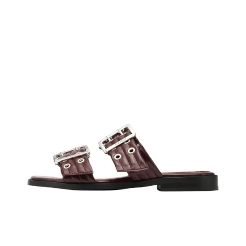 GANNI Слипоны Женские Бордовый