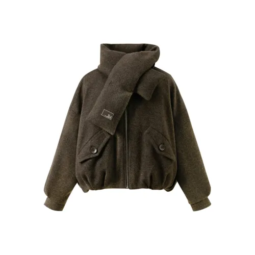 3COLOUR Фундуковый Коричневый Женские Пуховики