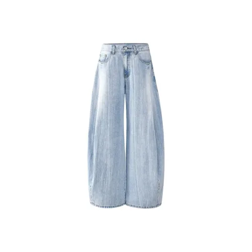 NVRFRGT Бамбук Синий Унисекс Джинсы