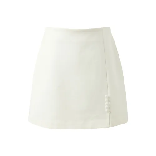 3COLOUR Ecru Женские Повседневные Короткие Юбки