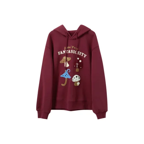 3COLOUR Вишневый Красный Женский Свитшот