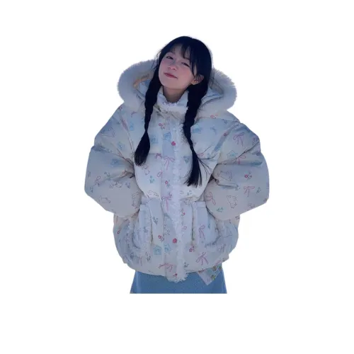 YEARNED Белый Женские пуховики