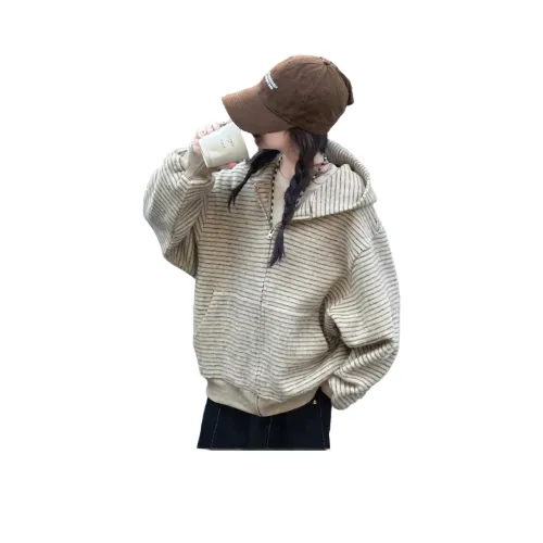 BELOVED STARRY Бежевый Женский Свитшот