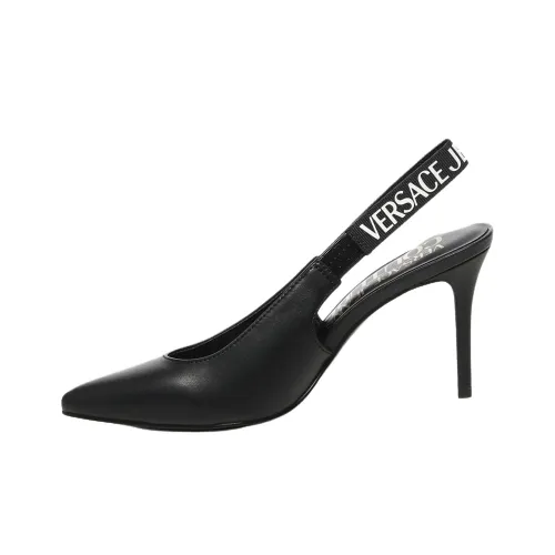 VERSACE JEANS COUTURE Узкий каблук Высокие каблуки 9,5 см Женские Черный