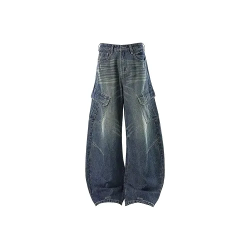 KAIZZGAO Синий Мужской Джинсы