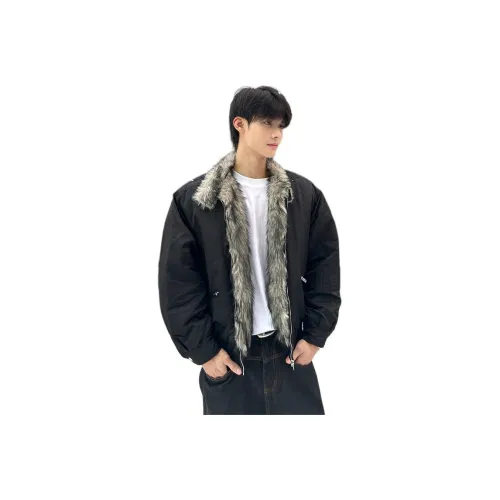 GUHUO Черный Унисекс Пуховики