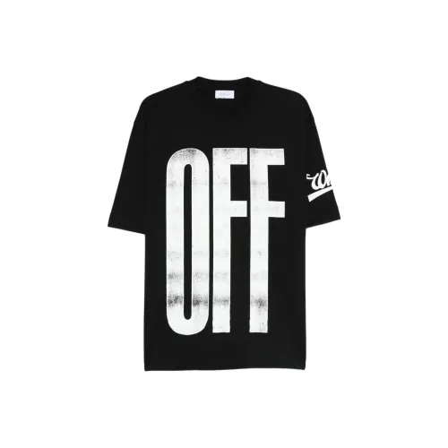 Off Белый Черный Мужские T-рубашки