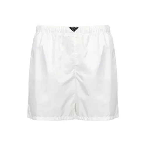 PRADA FW25 Повседневные шорты Мужские Белые
