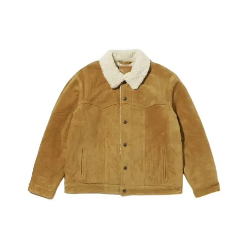 Levis Кожа Хаки Мужские Куртки