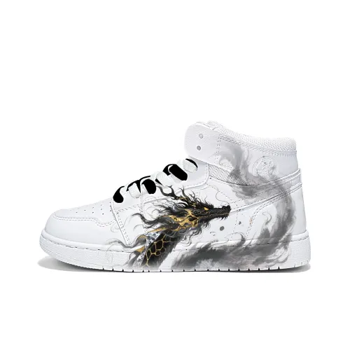 Warrior Скейтборд Кроссовки High Топ X7027D Черный Золото Унисекс