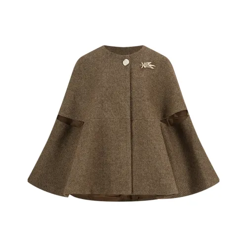 MOSES QUEEN Хаки Женские Плащи