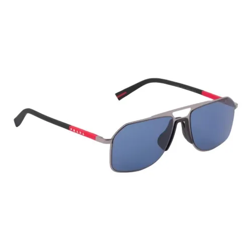 PRADA Aviator Солнцезащитные очки Мужские Морские синие Линзы