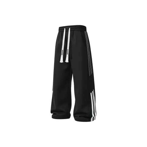 ZWWWZ Черные Унисекс Повседневные Штаны