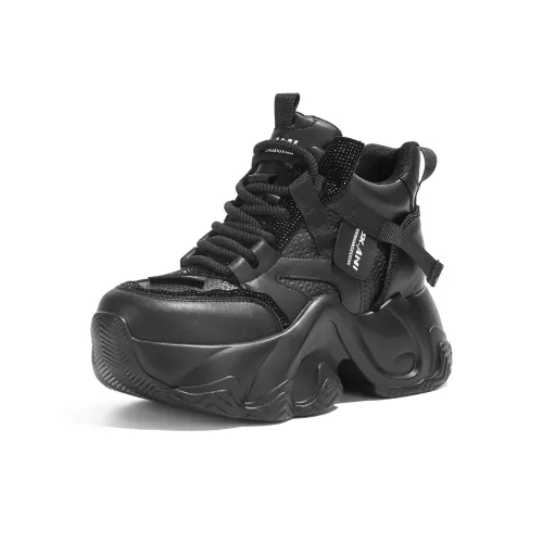 CHOVO Толстая подошва Высокие кеды Женские