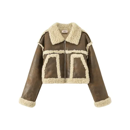 CHUU Кофе Женские Меховые изделия