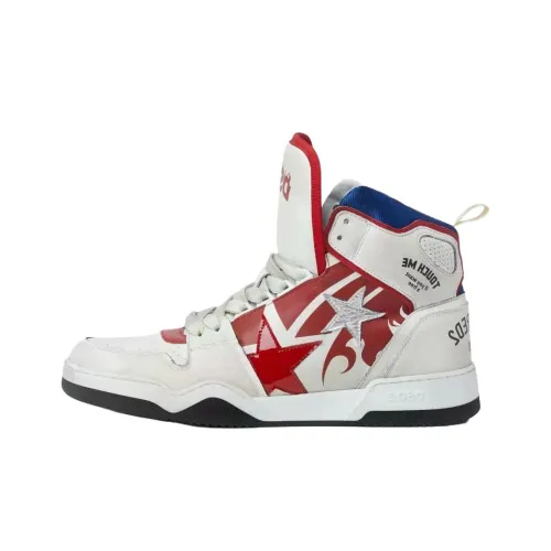 DSQUARED 2 Высокие Кроссовки для скейтбординга Мужские Белые