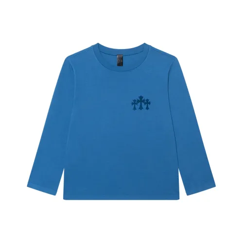 Chrome Hearts SS25 Стандартная T-рубашка Женская Синяя