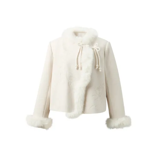 3COLOUR Экрю Женское Пальто