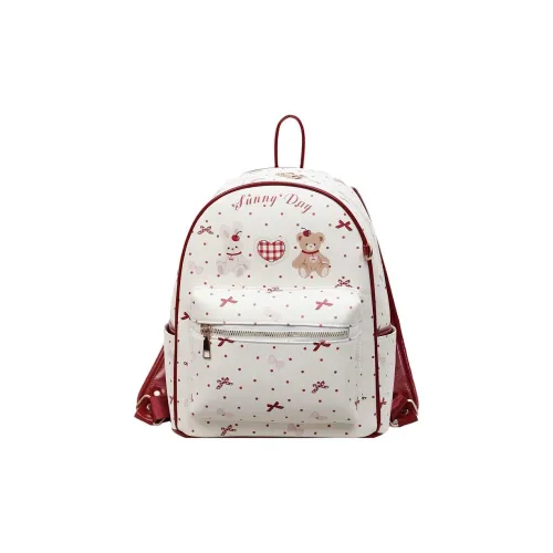 DIFFERENT FACES Рюкзаки Cherry Red White Женские