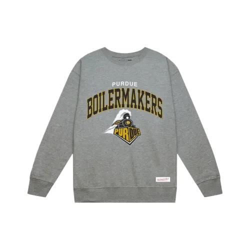 MITCHELL NESS Purple Gray Purdue Boilers Свитшот Мужской