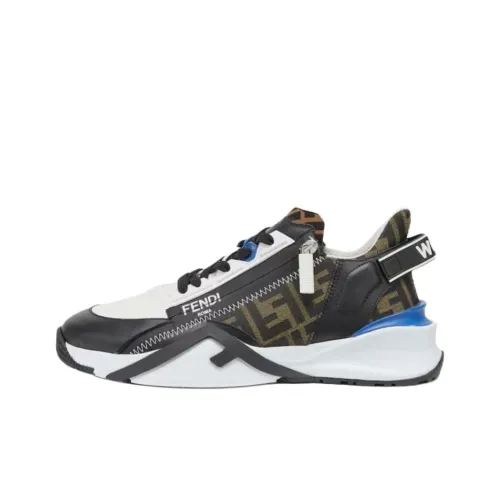 FENDI Flow Low Топ Повседневная обувь Мужская Черный Коричневый