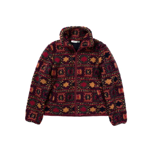 COUNTRY MOMENT Винтажный красный унисекс бархатные куртки