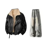 Черный + Желтый Грязь с подкладкой штаны