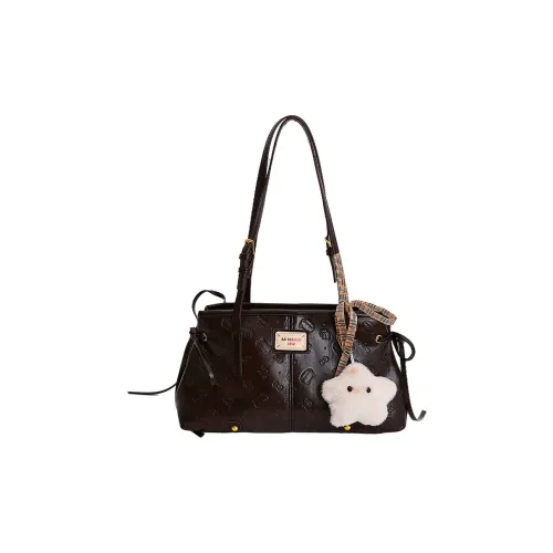 Xuan Xi Сумка через плечо Кофейного цвета с подарком украшенная звездами женская