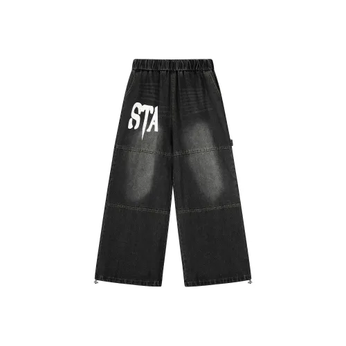 Captainbeer Черные Женские Джинсы