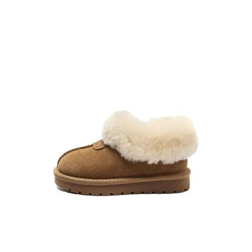 KINDDOG Детские утепленные сапоги Low Top Хаки 028 Little Ноги Kids