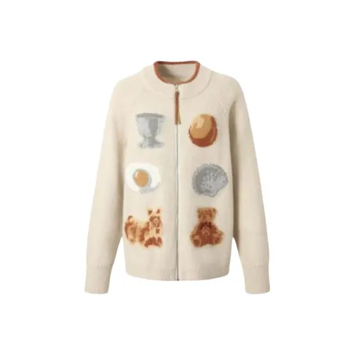 MDEHT Экрю Женская Трикотажная Одежда