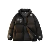 Чёрный хлопковый пуховик